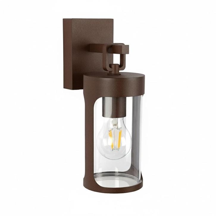 Zaragoza Muurlamp Corten Buitenverlichting Strak &amp; moder, Tuin en Terras, Buitenverlichting, Minder dan 50 watt, Nieuw, Aluminium