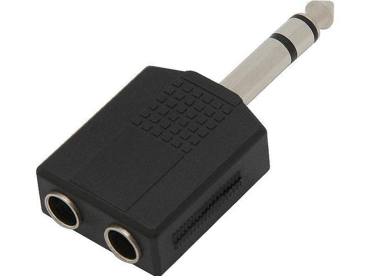 Jack verloopstekker 6.3mm - Male naar 2x female, Muziek en Instrumenten, Kabels en Stekkers, Ophalen of Verzenden