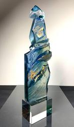 Maxence Parot - Vaas -  Uniek emaille en gouden sculptuur, Antiek en Kunst, Antiek | Glas en Kristal