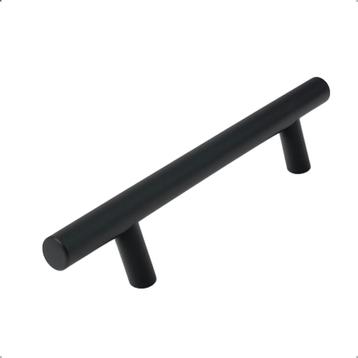 Handgreep / Handgrepen 96 mm RVS Zwart - Deurgreep Denver beschikbaar voor biedingen