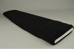 Zwarte chiffon stof  - 15 of 50 meter rol, 120 cm of meer, Zwart, Ophalen of Verzenden, Polyester