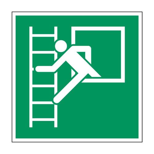 Noodvenster met vluchtladder pictogram, Diversen, Verpleegmiddelen, Verzenden