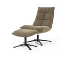 Fauteuil Marcus met voetenbank | Eleonora | Groen + GRATIS 5, Huis en Inrichting, Fauteuils, Ophalen of Verzenden, Nieuw