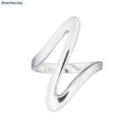Zilveren zigzag ring, Sieraden, Tassen en Uiterlijk, Ringen, Verzenden, Nieuw, Zilver