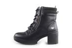 Mustang Veterboots in maat 39 Zwart | 10% extra korting, Kleding | Dames, Schoenen, Verzenden, Zwart, Overige typen, Zo goed als nieuw
