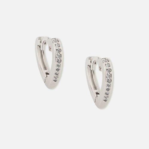 Orelia oorbellen, oorringen klein hartjesvorm met steentjes, Sieraden, Tassen en Uiterlijk, Oorbellen, Verzenden