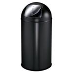 EKO afvalbak met pushdeksel 40 ltr mat zwart, Verzenden