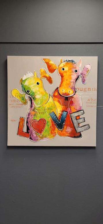 Olieverf schilderij LOVE van Ter Halle beschikbaar voor biedingen