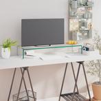 vidaXL Tv-meubel/monitorverhoger transparant 90x30x13 cm, Verzenden, Nieuw, 50 tot 100 cm, Glas