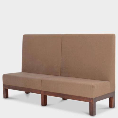Ontvangstbank Hutten, bruin, 200 x 115 cm, Zakelijke goederen, Kantoor en Winkelinrichting | Kantoormeubilair en Inrichting, Ophalen of Verzenden