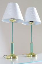 Set Chique Tafellampen met Damast Lampenkappen - Tafellamp, Huis en Inrichting, Nieuw