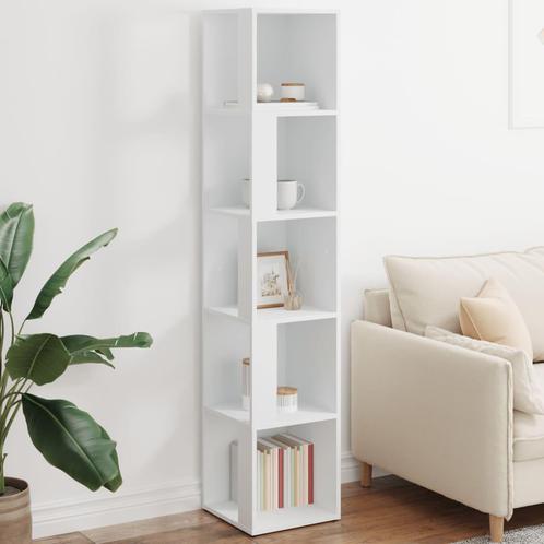 vidaXL Hoekkast 33x33x164,5 cm bewerkt hout wit, Huis en Inrichting, Kasten | Overige, Nieuw, Verzenden