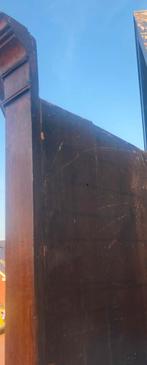 2-delige antiek eiken Engelse hoekkast 223 cm hoog, Ophalen of Verzenden