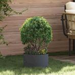 vidaXL Tuin Bloempot Antraciet 30 x 30 x 20 cm Staal, Tuin en Terras, Minder dan 30 cm, Verzenden, Minder dan 60 cm, Nieuw