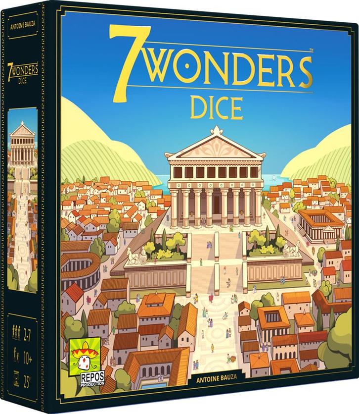 7 Wonders Dice (Engelse versie) | Repos Production -, Hobby en Vrije tijd, Gezelschapsspellen | Bordspellen, Nieuw, Verzenden