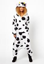 Onesie Koe Pak S-M Koeienpak Kostuum Zwart Wit Gevlekt 158 1, Carnaval, Nieuw, Ophalen of Verzenden, Kleding
