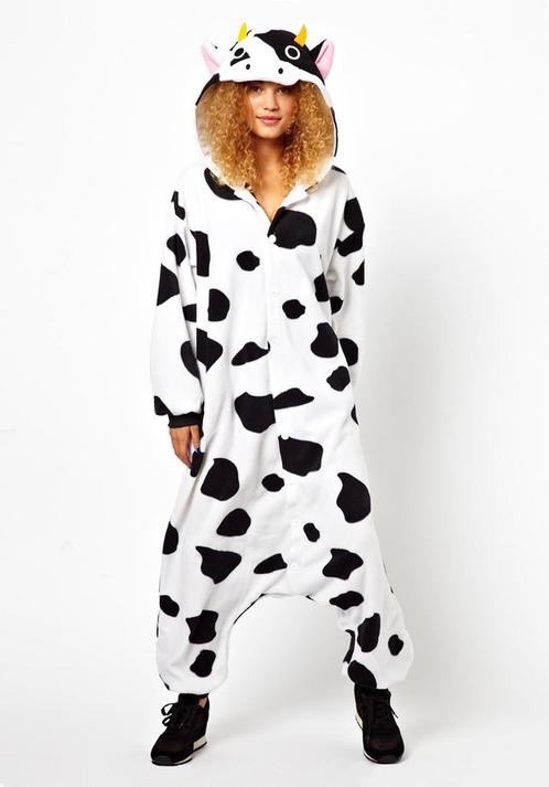 Onesie Koe Pak S-M Koeienpak Kostuum Zwart Wit Gevlekt 158 1, Kleding | Dames, Carnavalskleding en Feestkleding, Kleding, Nieuw