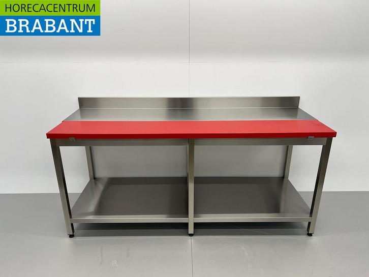 RVS Polyethylene PE Snijtafel Werktafel 200 cm Horeca, Zakelijke goederen, Horeca | Keukenapparatuur, Nieuw in verpakking, Ophalen of Verzenden
