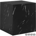 Salontafel Lasley, draagkracht 45 kg - Marmerlook zwart, 45, Verzenden, Nieuw
