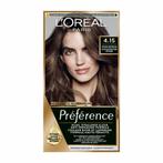 3x L'Oréal Préférence Permanente Haarkleuring 4.15 Diep Kast, Sieraden, Tassen en Uiterlijk, Nieuw, Verzenden