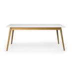 *WOONWINKEL* Tenzo Dot Eettafel Mat Wit Met Eiken, Huis en Inrichting, Tafels | Eettafels, Verzenden, Nieuw