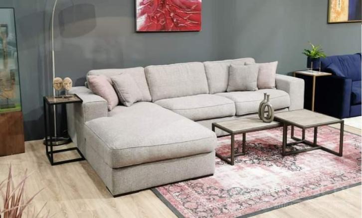 Loungebank Berlicum - loungebanken - Wit, Huis en Inrichting, Banken | Sofa's en Chaises Longues, Nieuw, Stof