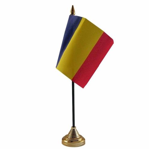 Roemenie versiering tafelvlag 10 x 15 cm - Roemenie versie.., Hobby en Vrije tijd, Feestartikelen, Ophalen of Verzenden