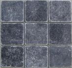 Getrommeld marmer natuursteen 10x10 Karia Black, Doe-het-zelf en Verbouw, Tegels, Nieuw, Verzenden