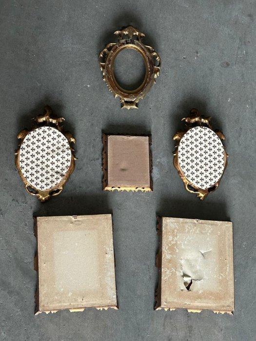 Lijst (6) - Glas, Hout - Lijstenset, Antiek en Kunst, Curiosa en Brocante