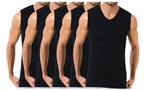 5 stuks Bonanza A-shirt - V-hals - mouwloos - zwart, Kleding | Heren, Ondergoed, Verzenden