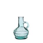 Gekleurd glazen flesje, vaasje, lille soft blue / stuk clear, Hobby en Vrije tijd, Ophalen of Verzenden, Nieuw