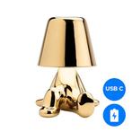 Oplaadbare LED Tafellamp - Denker - Dimbaar - USB-, Ophalen of Verzenden, Nieuw