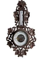 Barometer - Emaille, Hout