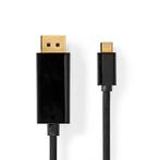 Nedis USB-C naar DisplayPort 4K 60Hz kabel / zwart, Nieuw, Ophalen of Verzenden