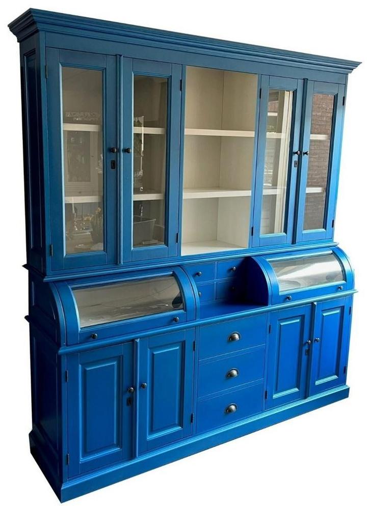 Buffetkast briljantblauw Bastiaan 200cm, Huis en Inrichting, Kasten | Buffetkasten, Ophalen of Verzenden
