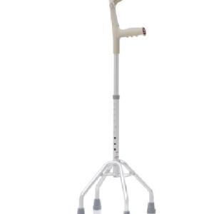 Moretti vierpoot loopstok met onderarmkruk ondersteuning, Diversen, Verpleegmiddelen, Nieuw, Verzenden