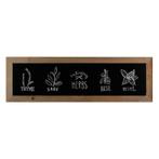 Krijtbord Steigerhout 40x130cm, Nieuw