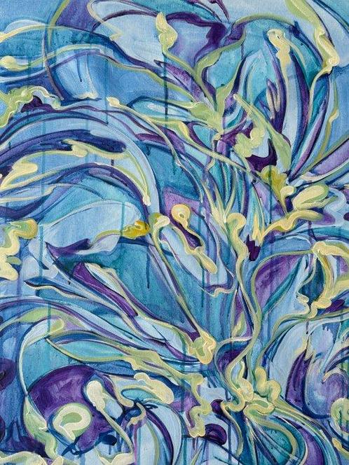 Crescentia K. - Overcome, Antiek en Kunst, Kunst | Schilderijen | Modern