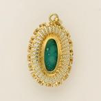 Hanger - 14 karaat Geel goud - Larimar