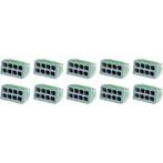 Lasklem - Vintex - 8 Polig - 0.2-2.5 mm2 - Grijs - 10 Stuks, Doe-het-zelf en Verbouw, Elektra en Kabels, Ophalen of Verzenden