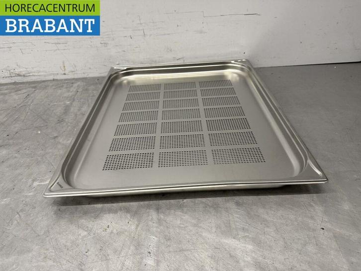 RVS Geperforeerde gastronorm bak GN bak 2/1 Diepte 40 mm, Zakelijke goederen, Horeca | Keukenapparatuur, Nieuw in verpakking, Ophalen of Verzenden