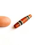 Ancient Tibetan-Burmese Geëmailleerd Agaat Drie-kleuren