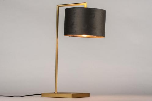 Rietveld Tafellampen - Grijs, Goud, Zilver - Stof, Metaal, Huis en Inrichting, Lampen | Tafellampen, Verzenden