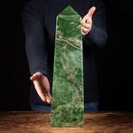 Jant Size - Nefriet Jade - Extra kwaliteit - Obelisk -, Verzamelen, Mineralen en Fossielen