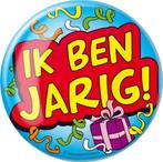 Paper Dreams - XL Button - Ik ben jarig - Doorsnee 10 cm, Verzamelen, Speldjes, Pins en Buttons, Ophalen of Verzenden, Nieuw