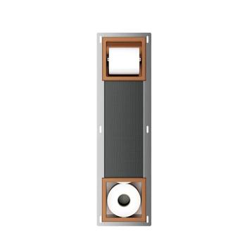 Inbouw toiletrolhouder-reserverolhouder copper zonder klep beschikbaar voor biedingen