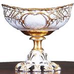 Groot tafel stuk of Piece de Milieu wit porselein met goud b, Antiek en Kunst, Ophalen of Verzenden