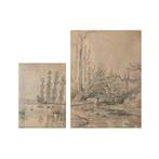 Adolf Lins (1856-1927) - Landschaftsstudien, Antiek en Kunst, Kunst | Schilderijen | Klassiek