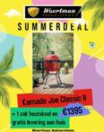 Kamado Joe Classic II + zak houtskool en levering nu €1395
