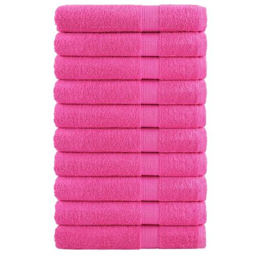vidaXL Saunadoeken SOLUND 10 st 600 g/m² 80x200 cm roze, Huis en Inrichting, Badkamer | Badtextiel en Accessoires, Roze, Nieuw